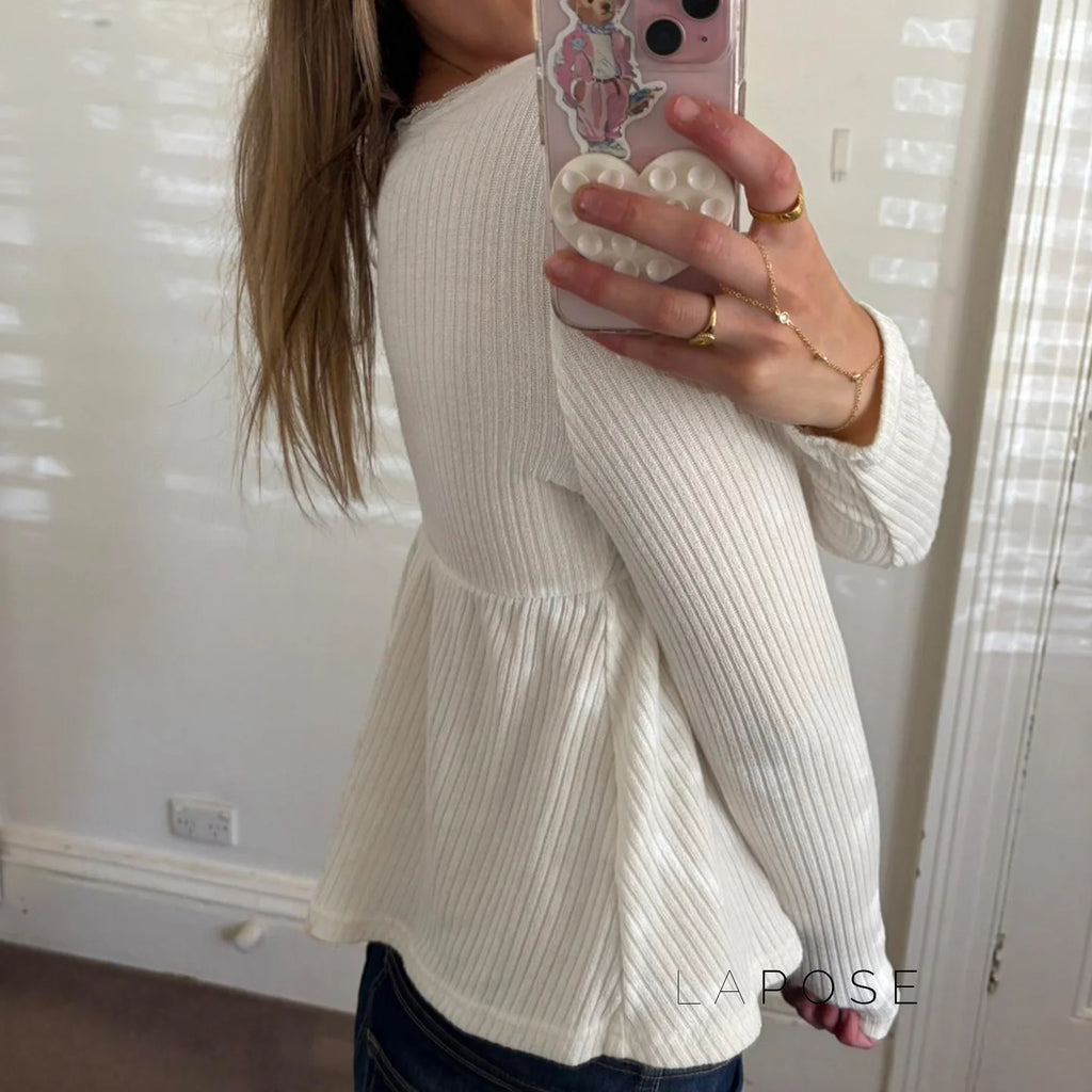 Aaleiya Lace Square Neck Top