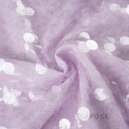 Aarna Sequin Lace Detail Midi Skirt