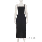Abrianna Halter Backless Maxi Dress