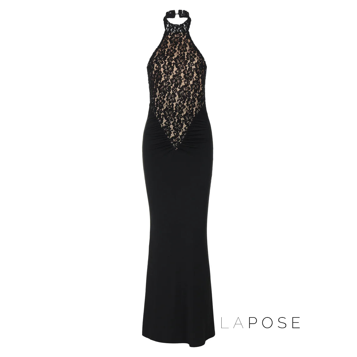 Addeline Halter Backless Maxi Dress