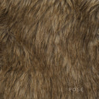 Adeline Khaki Faux Fur Shorts