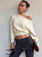 Aisha Knit One Shoulder Top