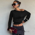 Aisha Knit One Shoulder Top