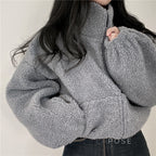 Akilah Cozy Stand Collar Cardigan