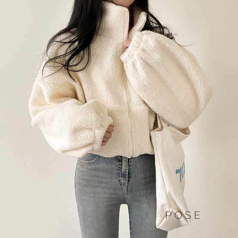 Akilah Cozy Stand Collar Cardigan