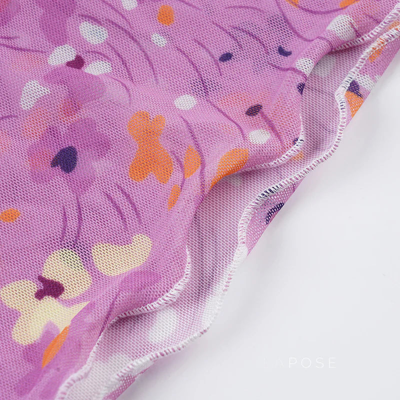 Akshara Floral Mesh Camisole