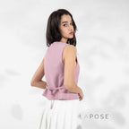 Alaa Button-Up Crop Vest