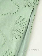 Alaura Green Embroidered Skirt Set
