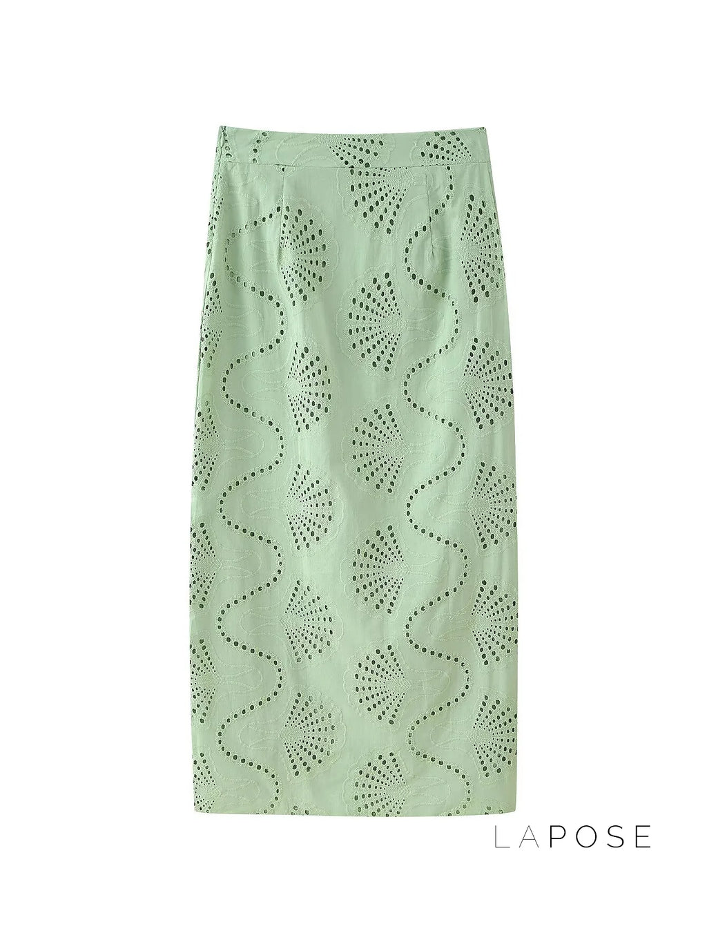 Alaura Green Embroidered Skirt Set