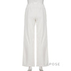 Alba Lace Patchwork Corduroy Pants