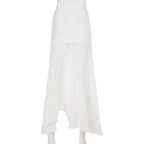 Alianny Eyelet Lace Midi Skirt