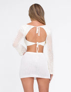 Alyssia Crochet Mini Skirt
