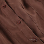 Amaria Brown Puff Sleeve Top