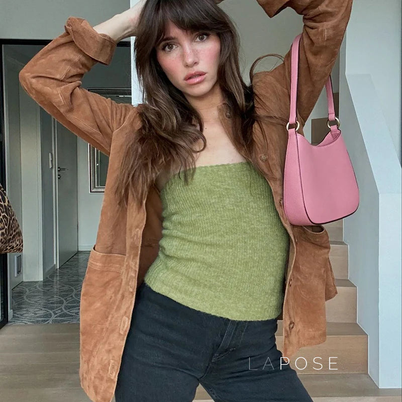 Amariya Ribbed Knit Top Set