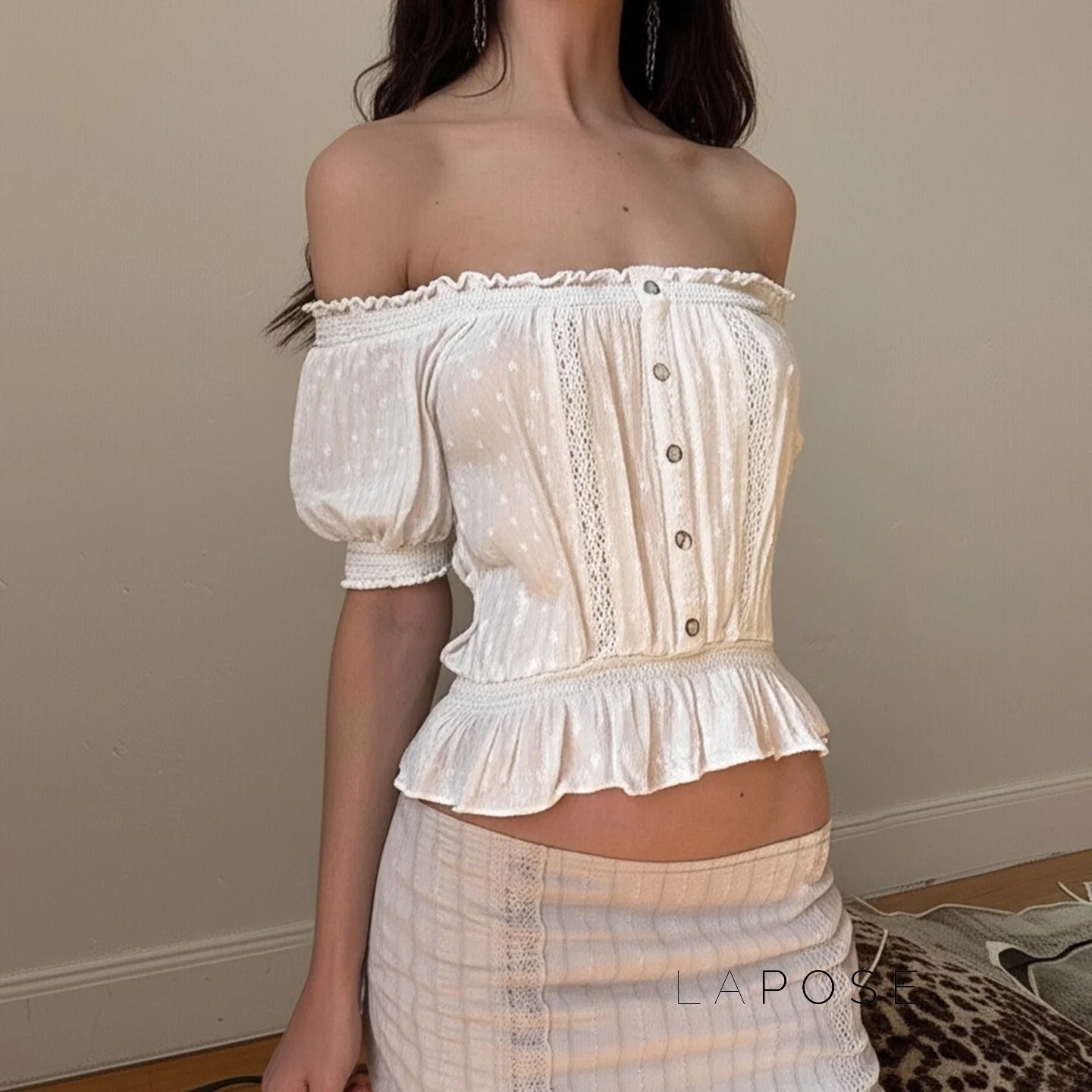 Ameliana Off Shoulder Ruffle Top