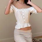 Ameliana Off Shoulder Ruffle Top