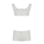 Amilya Ribbed Knit Short Set