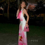 Amity Floral Halter Maxi Dress