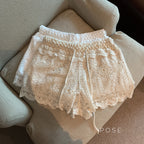 Amya Lace Knit Wide-Leg Pants