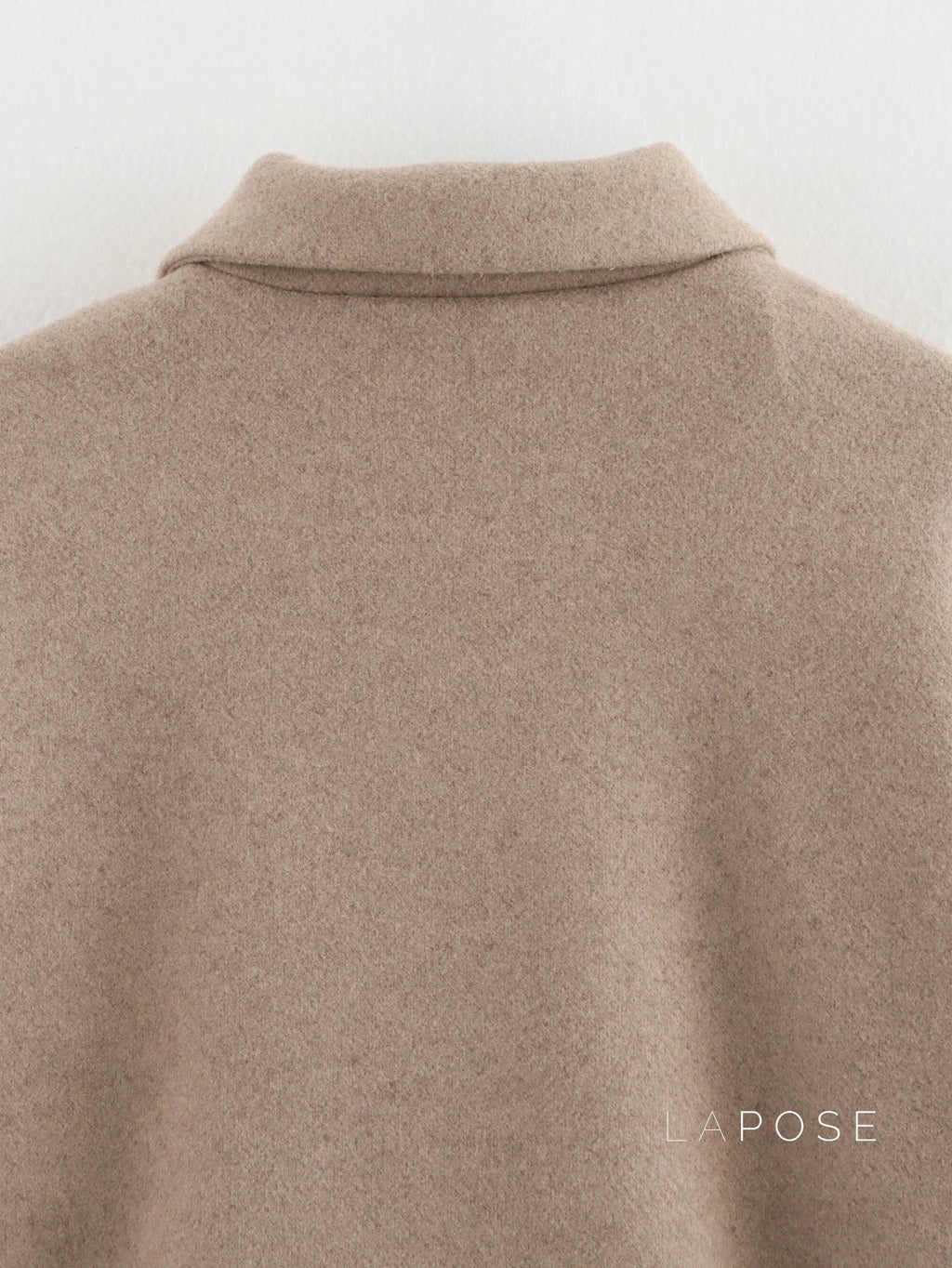 Amyia Minimalist Wool Blend Zip Jacket
