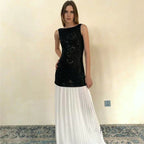 Anabia Black Sequin Maxi Dress