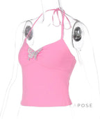 Anabia Butterfly Halter Top