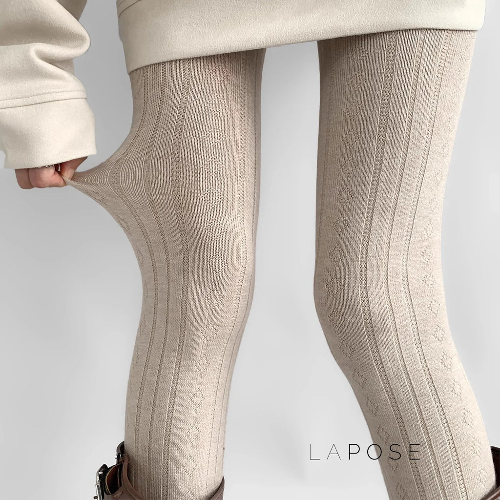 Analee Diamond Patterned Tights