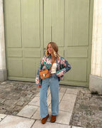 Analiese Printed V-Neck Jacket