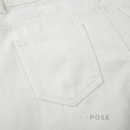 Andria White Straight-Leg Jeans