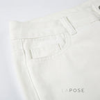 Andria White Straight-Leg Jeans