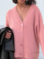 Annalyn V-Neck Knit Skirt Set