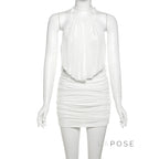 Annamae Halter Mini Dress