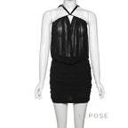 Annamae Halter Mini Dress