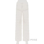 Annmarie Lace Straight Pants