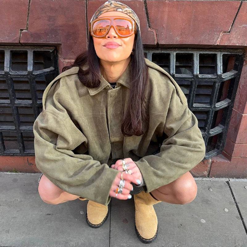 Dena Velvet Bomber Jacket