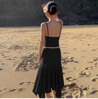 Aria One-Shoulder Skirt Set