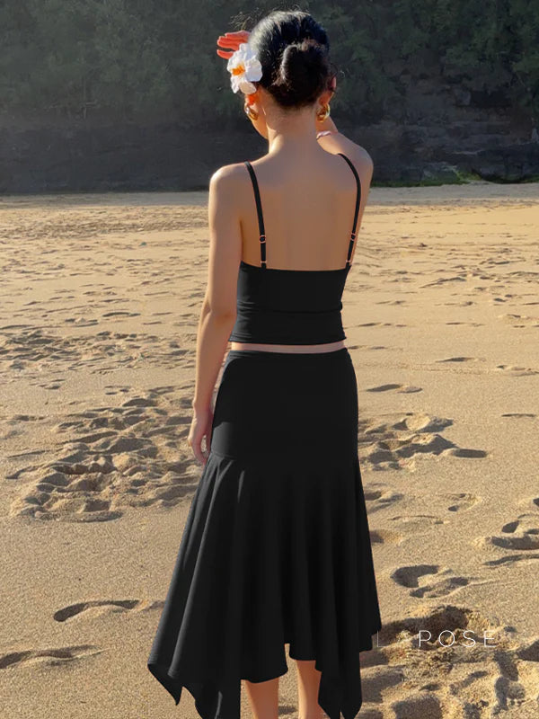Aria One-Shoulder Skirt Set