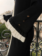 Ariabella Knit Contrast Color Maxi Dress