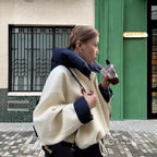 Ariadna Detachable Wool Cropped Coat