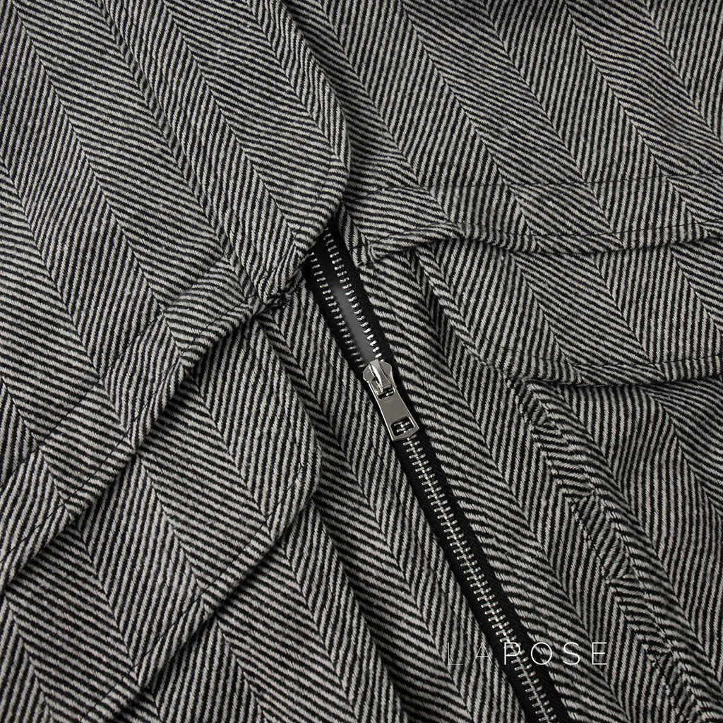 Arin Herringbone Wool Blend Jacket