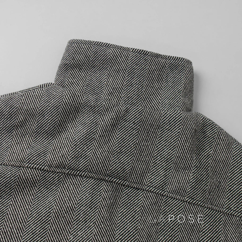 Arin Herringbone Wool Blend Jacket