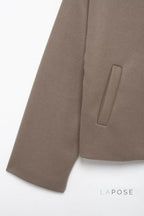 Arina Lapel Button-Up Jacket