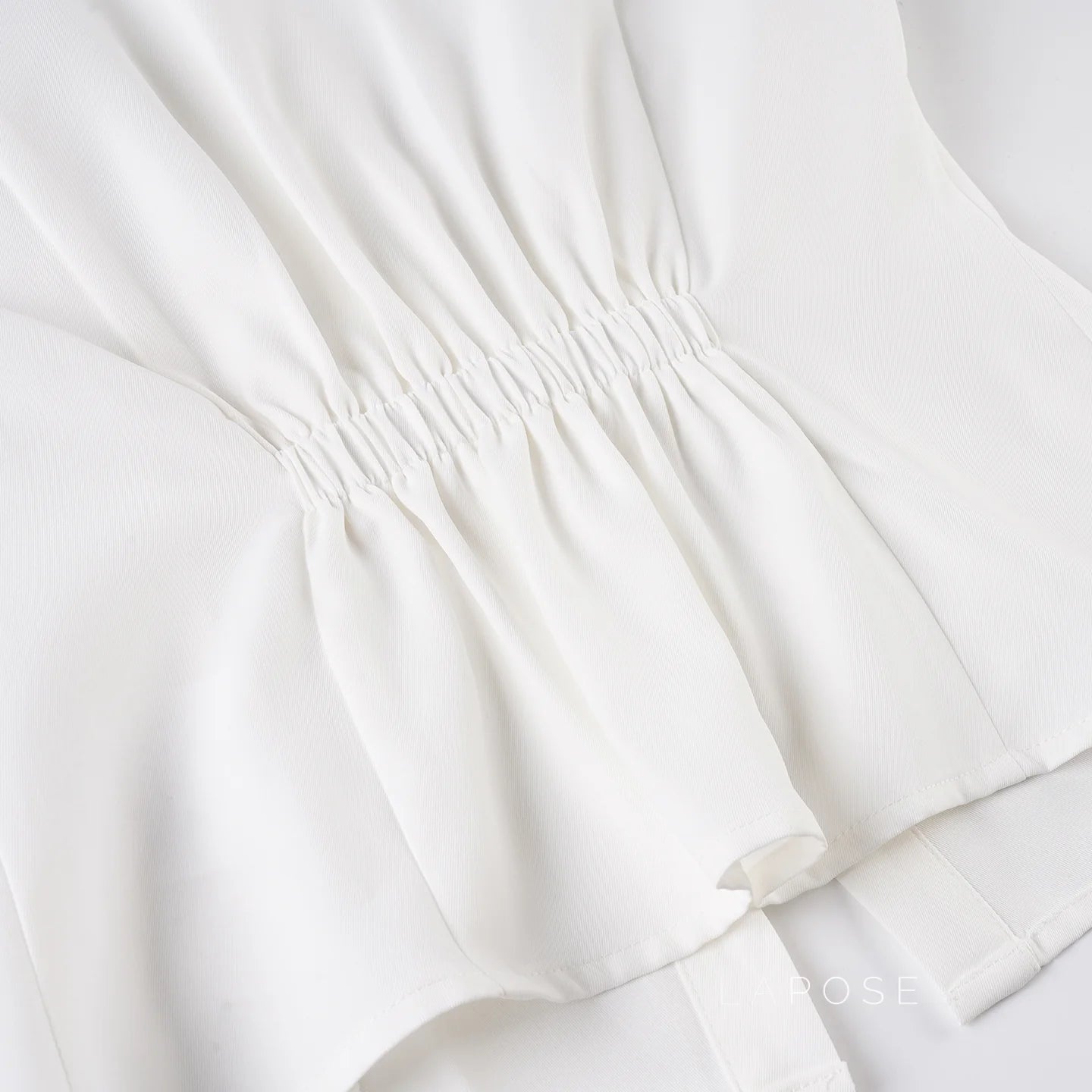 Arlynn Ruched Back Button-Up Shirt