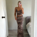 Aryana Printed Maxi Skirt Set