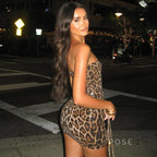 Ashlee Leopard Sequin Mini Dress