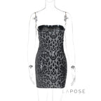Ashlee Leopard Sequin Mini Dress