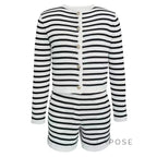 Astoria Striped Knit Short Set