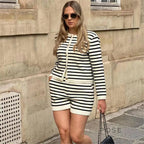 Astoria Striped Knit Short Set