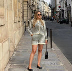 Astoria Striped Knit Short Set