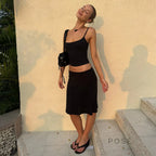 Atlas Ribbed Skirt Set